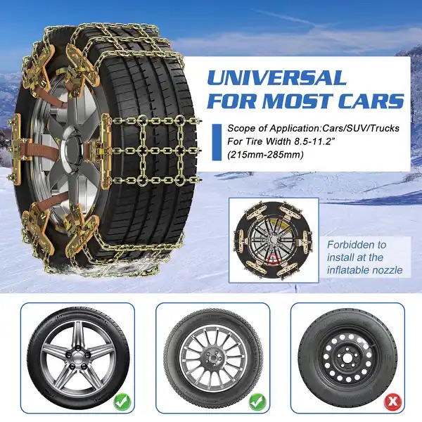 Universal anti-skid snow chains, Livopart factory sample
